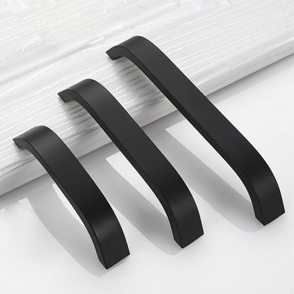 Matte Black Curved Cabinet Pulls - VisitHardware