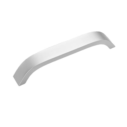 5" (128mm) Matte White Curved Cabinet Pull - VisitHardware