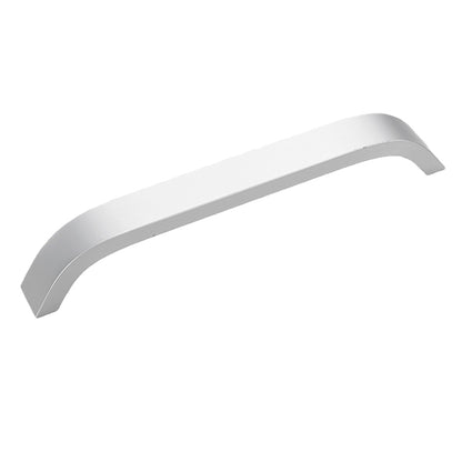 6-1/4" (160mm) Matte White Curved Cabinet Pull - VisitHardware