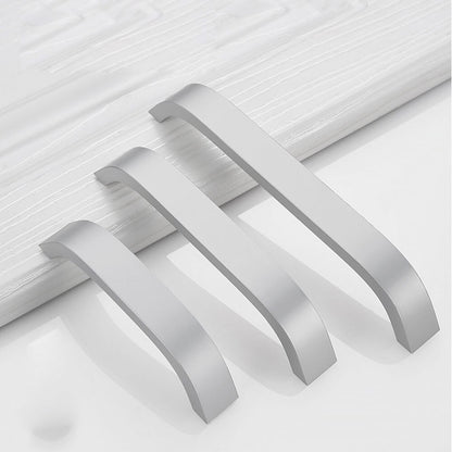 Matte White Curved Cabinet Pulls - VisitHardware