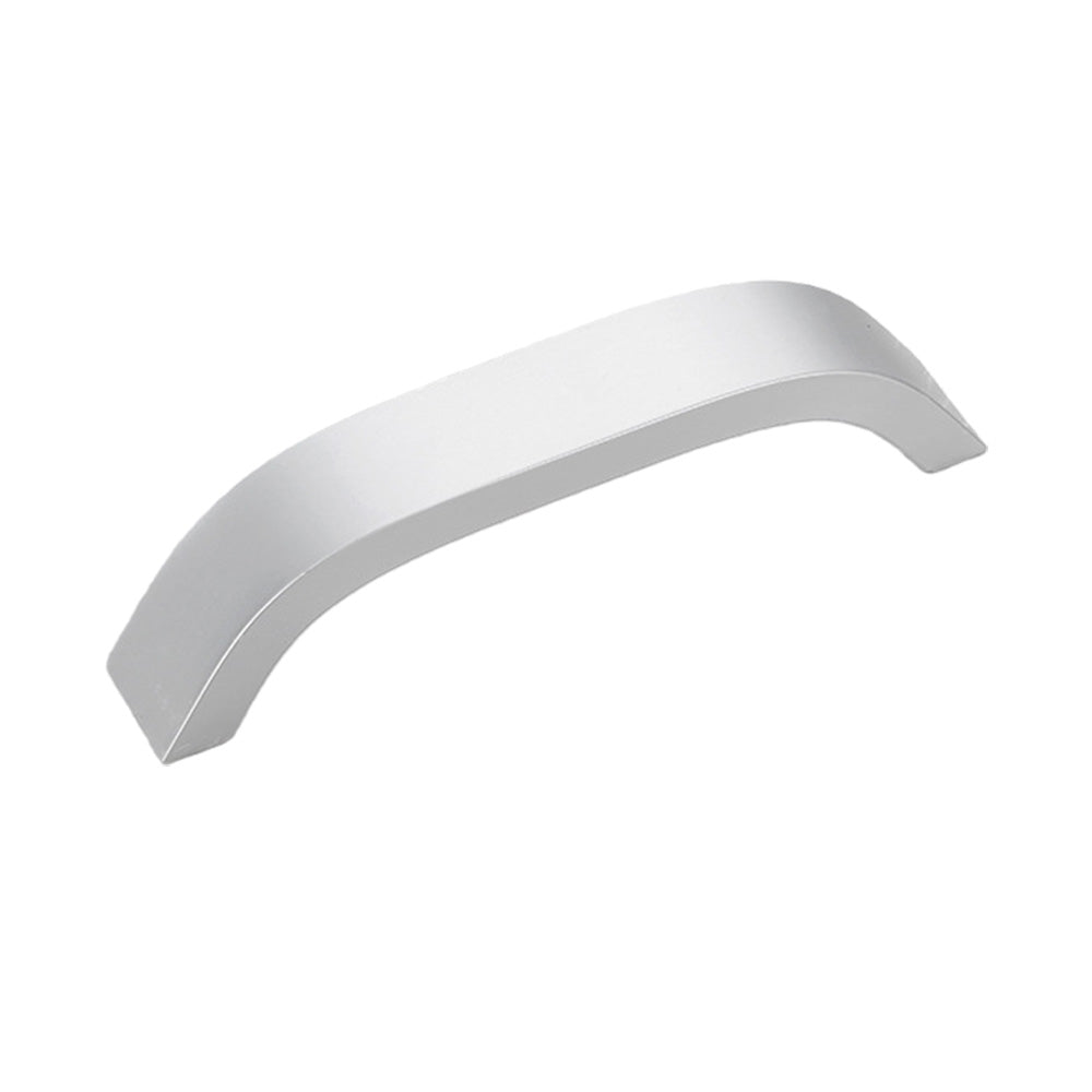 3-3/4" (96mm) Matte White Curved Cabinet Pull - VisitHardware