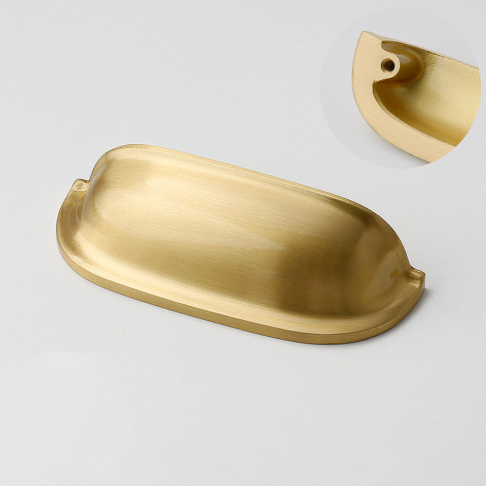 Natural Brass Bin Pull for Cabinets & Drawers - VisitHardware