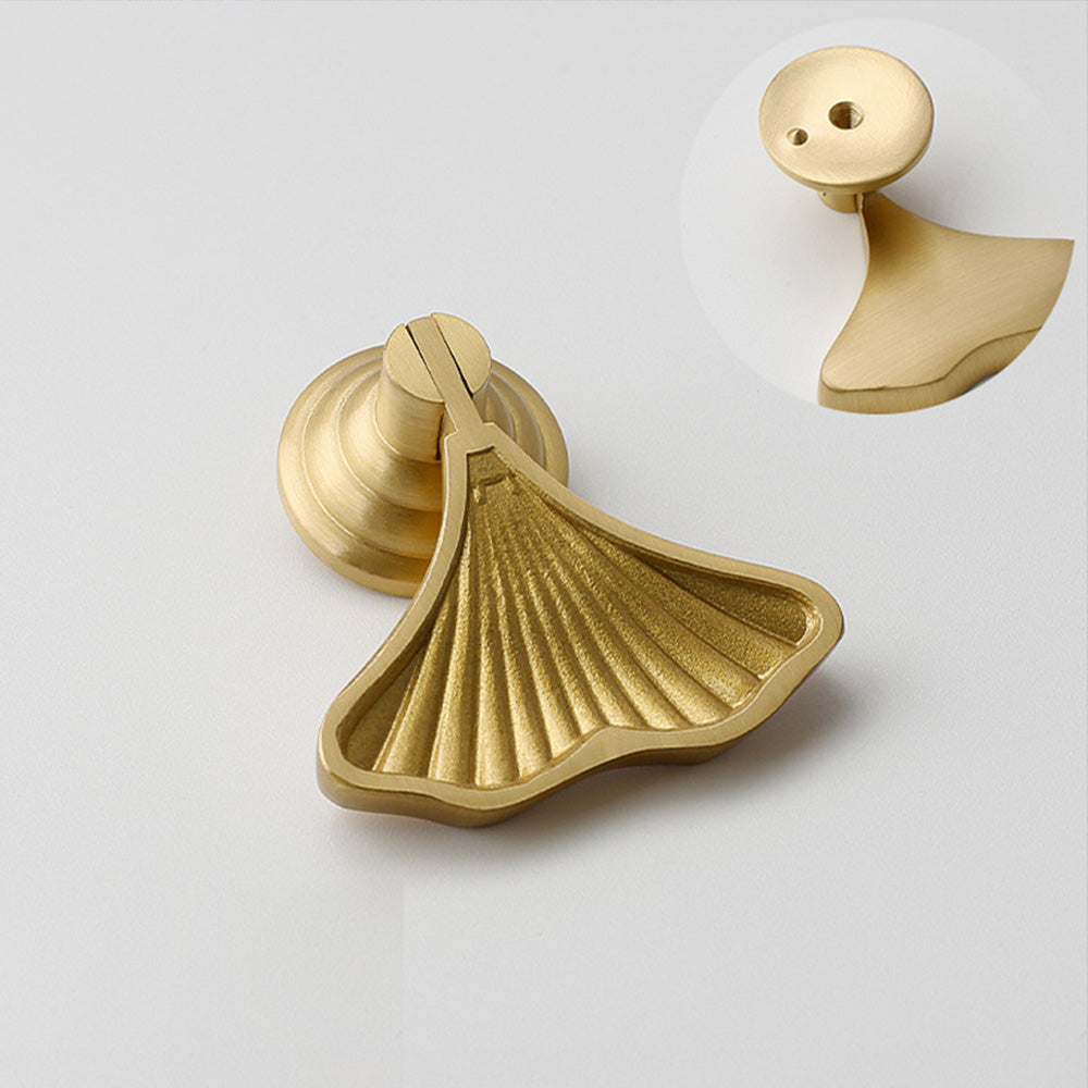 Natural Brass Shell Pendant Cabinet Pulls - VisitHardware