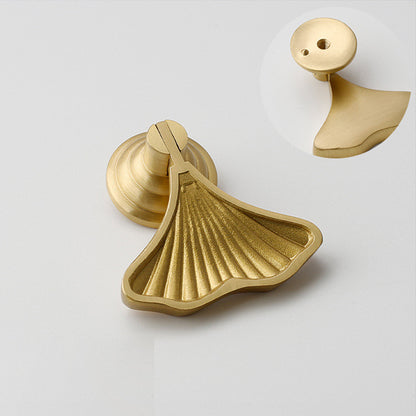 Natural Brass Shell Pendant Cabinet Pulls - VisitHardware