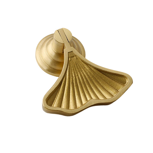 Natural Brass Shell Pendant Cabinet Pull - VisitHardware