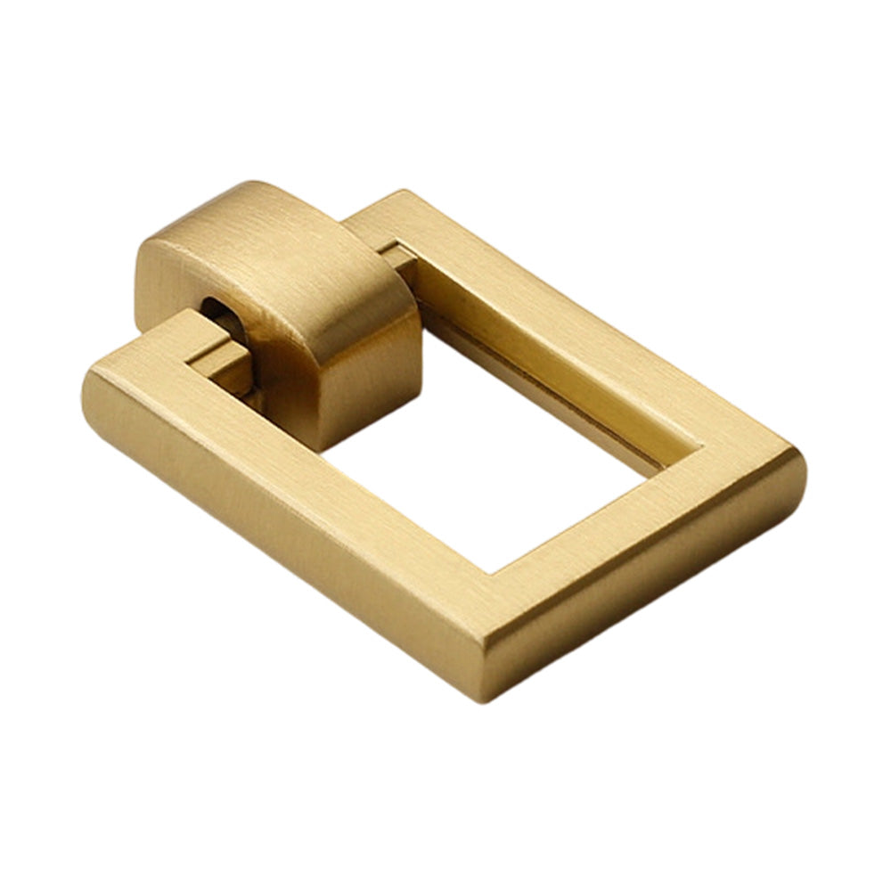 Natural Brass Square Pendant Cabinet Pull - VisitHardware