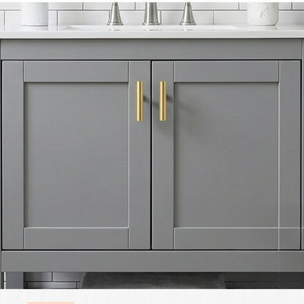 Natural Brass T-Bar Cabinet Knobs - VisitHardware