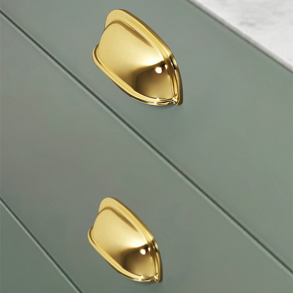 Polished Gold Cup Pull Handles - VisitHardware