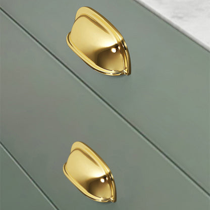 Polished Gold Cup Pull Handles - VisitHardware