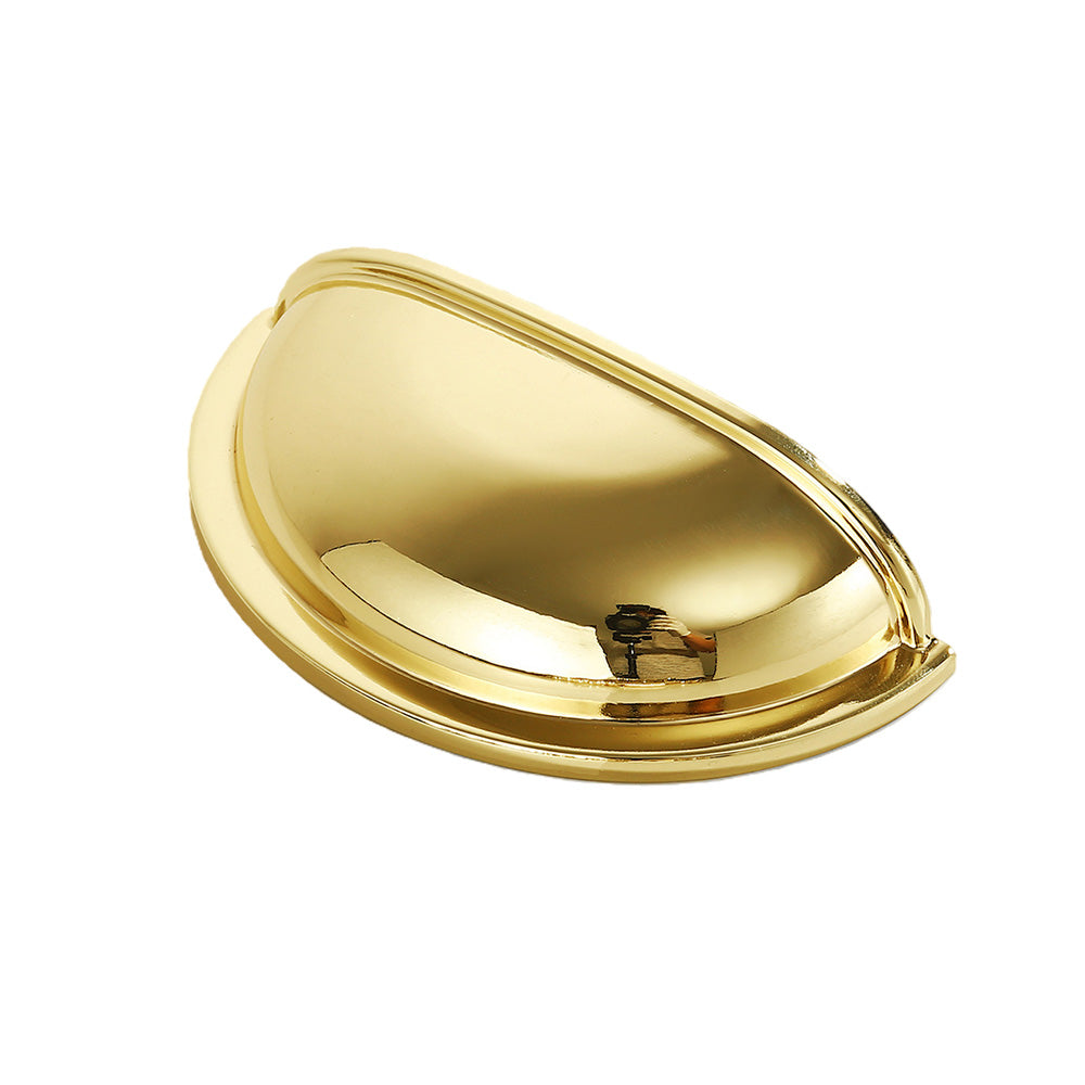 3 in (76 mm) Polished Gold Cup Pull Handle - VisitHardware