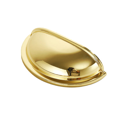 3 in (76 mm) Polished Gold Cup Pull Handle - VisitHardware