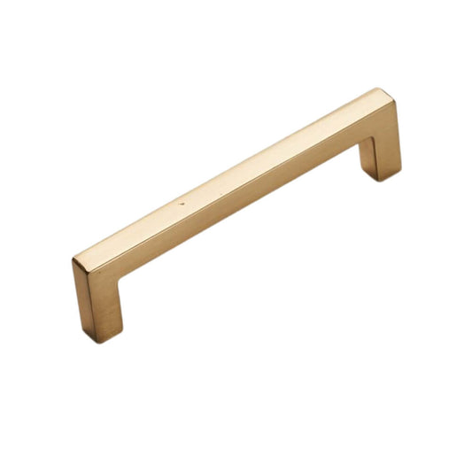 Brushed Brass Square Bar Cabinet Pulls