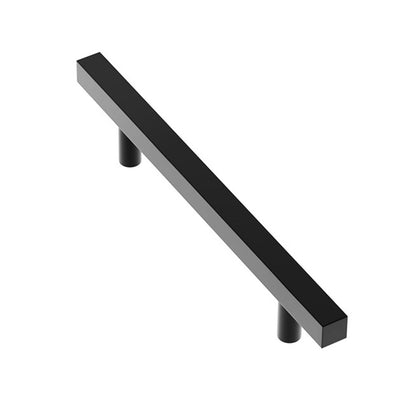 128mm Black Square T-Bar Cabinet Pull