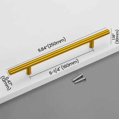 160mm Titanium Gold Stainless Steel Bar Pull Size