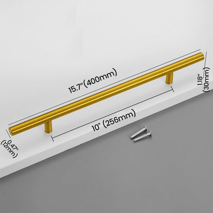 256mm Titanium Gold Stainless Steel Bar Pull Size - VisitHardware