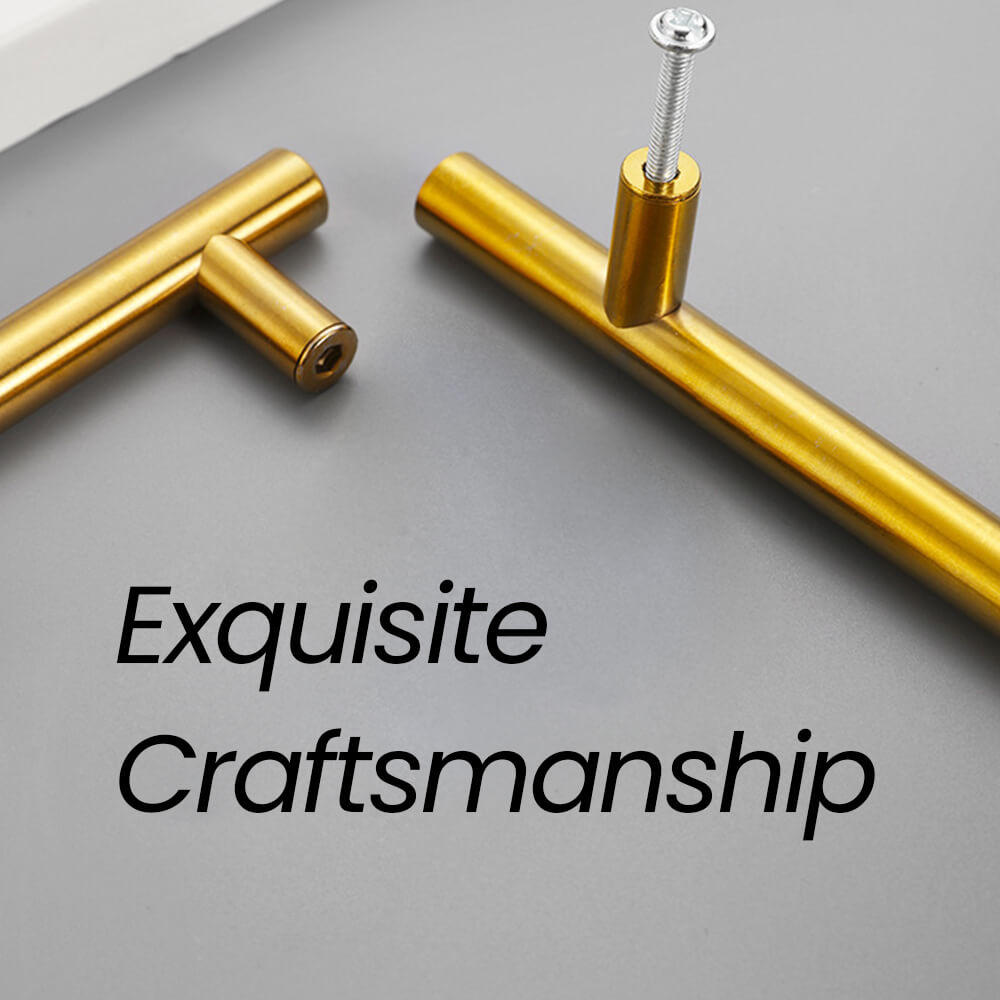 Titanium Gold Stainless Steel Bar Pull Detail - VisitHardware