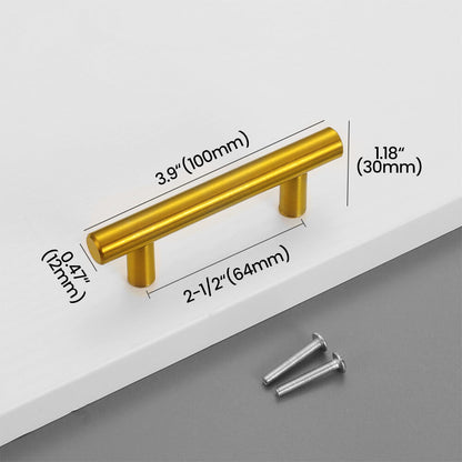 64mm Titanium Gold Stainless Steel Bar Pull size- VisitHardware