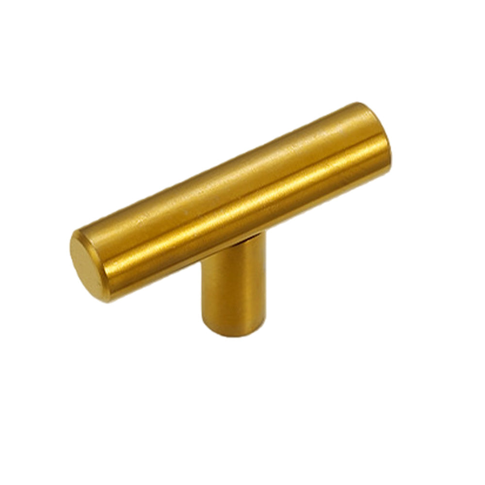 Titanium Gold Stainless Steel T-Bar Cabinet Knob - VisitHardware